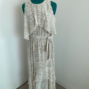 Calvin Klein sleeveless chiffon dress